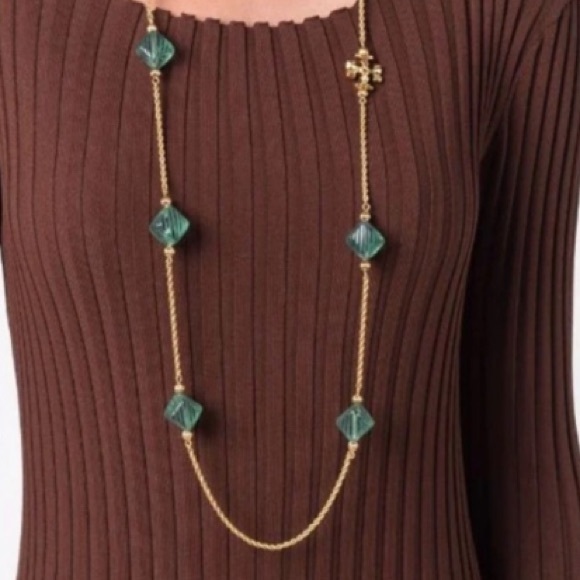 Tory Burch Roxanne delicate chain necklace - Picture 8 of 9